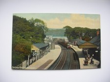 Aberdour postcard - Railway Station - Steam Train. Near Burntisland, Kinghorn.