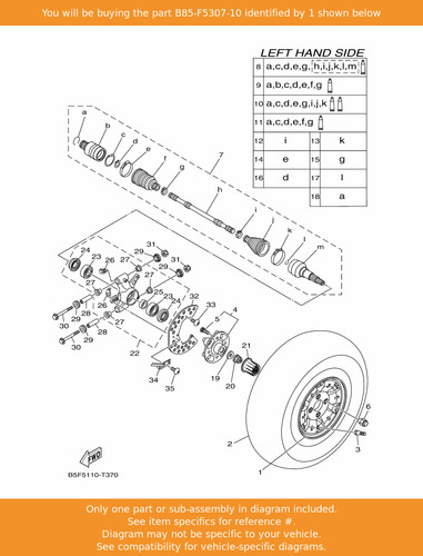 Yamaha cast wheel rear - yamaha, wheel,