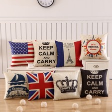 The Union Jack Cushion Cover Stars And Stripes Pillow Case Home Decor Two Size