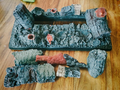 Dimplex log fuel - log, bed