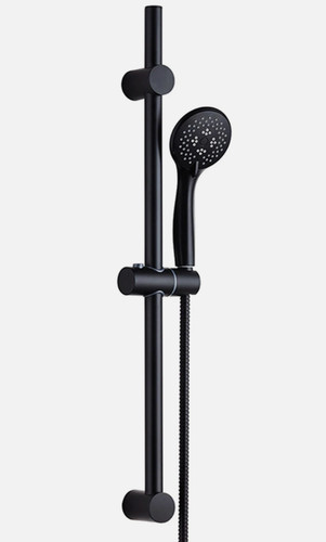 Mat black shower slider - mat,
