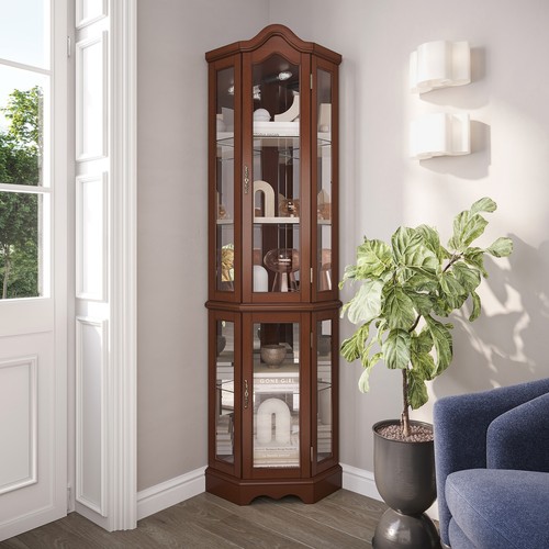 Canted front lighted corner - canted,