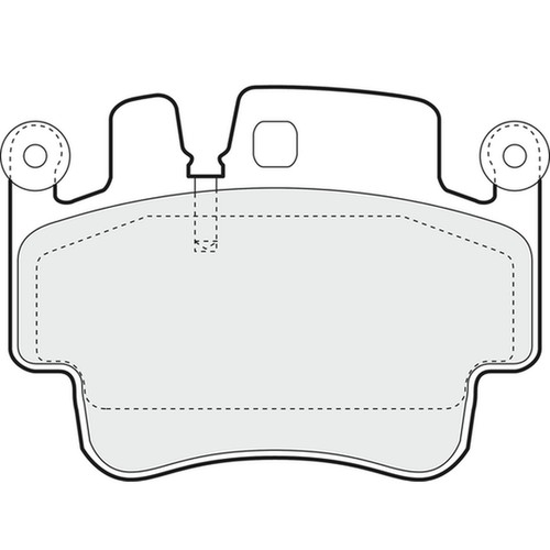 Brake pads set for - brake, porsche