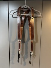 Holdfast Gear Moneymaker Burgundy Leather Dual Camera Harness