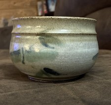 Vintage Studio Art Pottery Bowl Dish Hand Made Signed Earthy Asian Versa Design