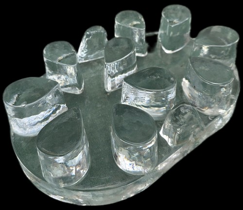 Vintage glass island flower - vintage,