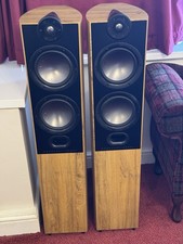 Mordaunt Short Mezzo 6 Floor Standing Speakers Oak Effect Cabinets bi-wireable