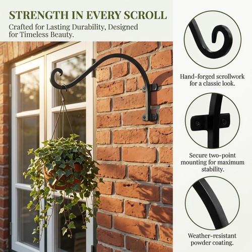16in hanging plant brackets - plant,