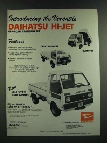 1986 daihatsu jet the - daihatsu, ad