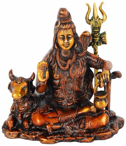 Brass lord shiv shiva sitting - shiv,