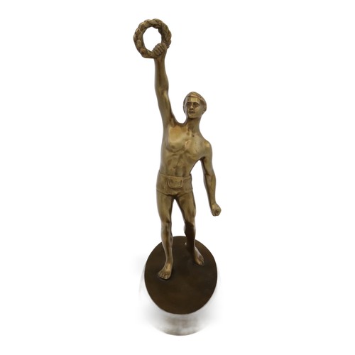 Bronze medalist statue 1938 - bronze,