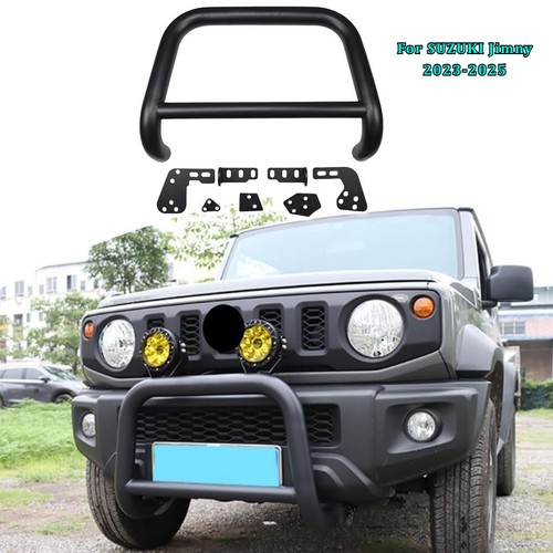 Black bull bar front - black,