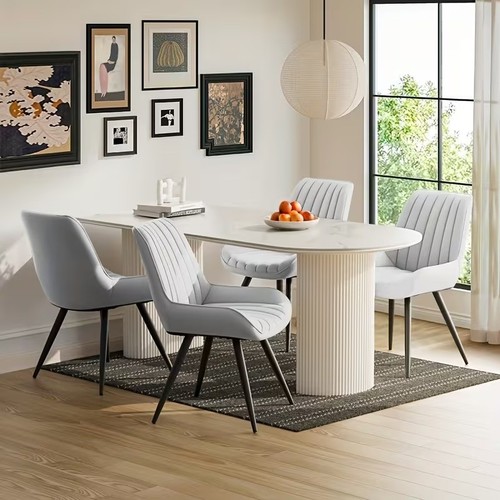 Set dining room chairs - of,