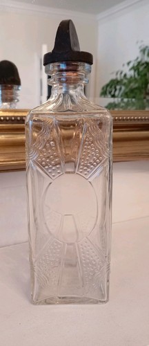 Vintage glass bottle - glass, with