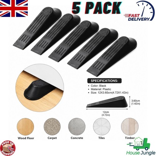5pcs door stop wedge heavy - door,