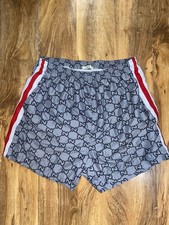 Mens Grey Gucci Swim Shorts