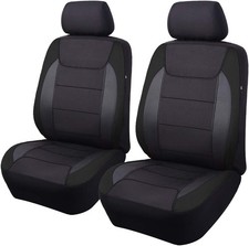 Flying Banner Car Seat Covers – Universal Front Airbag Compatible Black