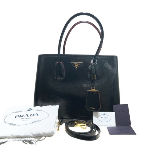 Prada black saffiano - saffiano, paint