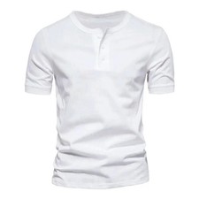 Men’s Henley Grandad Collar