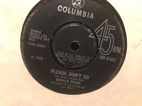 Rare vinyl donald peers - donald,