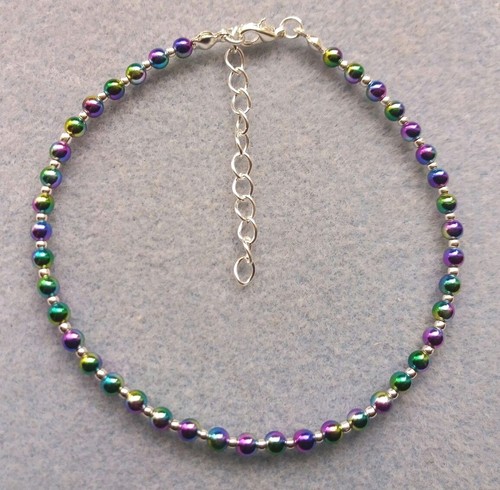 Rainbow bead ankle - bead,