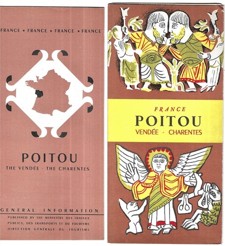 Vintage brochures poitou - brochures,