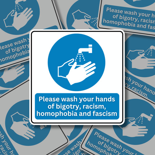 Please wash your hands vinyl - wash,