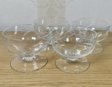 Set Of 4 Etched Glass Bowls