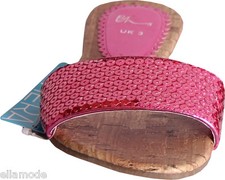 BHS Sequin Mule Sandals Beach Shoes Pink Silver Turquoise Blue Free UK Ship BNWT