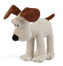 WALLACE & GROMIT 12" Cord Fabric Plush Dog Toy - Crinkly Ears & Squeaky Legs NEW