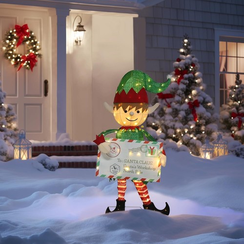 Lighted holiday displays steel - lighted,