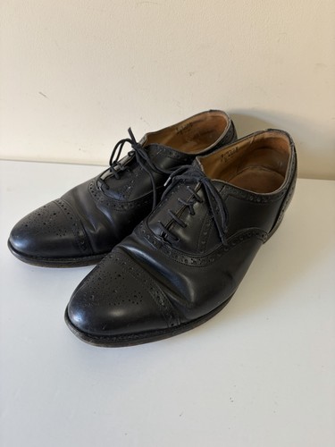 Tricker black leather - black,