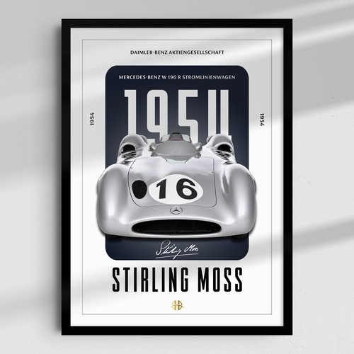 Stirling moss daimler benz - stirling, |