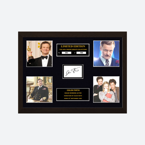 Colin firth signed - ltd, edition
