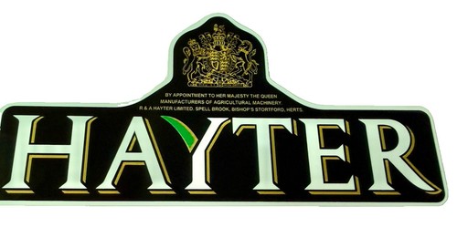 Hayter lawn mower sticker - sticker, x