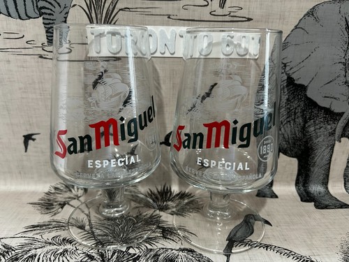 San miguel pint glasses 2 - miguel,