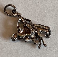 Vintage 925 Sterling  Bucking Bronco Buffalo Bill  Charm