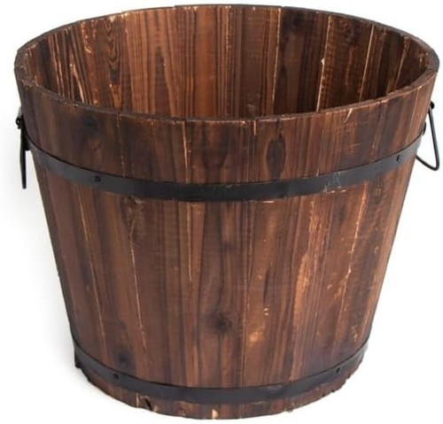 Hand crafted round wooden - crafted,