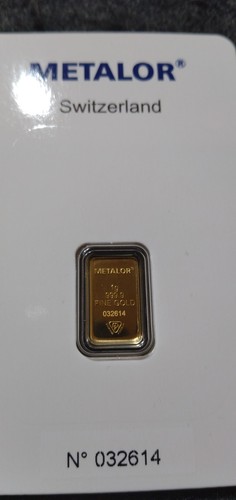 Gram gold bar metalor - gold,