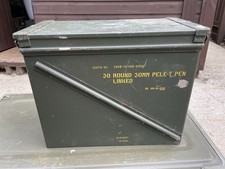 Inert Projectile Ammunition Box - Green - Large Box - Unusual, 18” x 9” x 14”