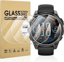 For Garmin Fenix 8 7 6 5 Watch Screen Protector Tempered Glass Cover