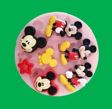 MICKEY MOUSE SET SILICONE MOULD FOR CAKE TOPPERS CHOCOLATE, CLAY ETC