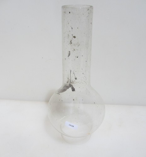 Vintage glass chimney - glass,