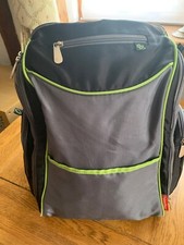 Fisher Price Changing Bag Backpack  -Multiple Compartments Grey/Green Trim