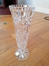 Cut Glass Vase (approx 8 Inch