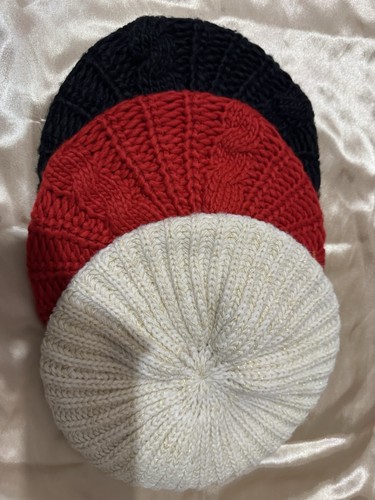 Hand knitted vintage beret - knitted,