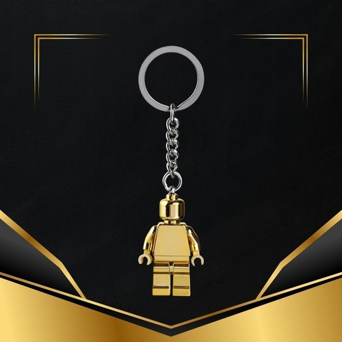 Classic lego keyring gold - keyring,