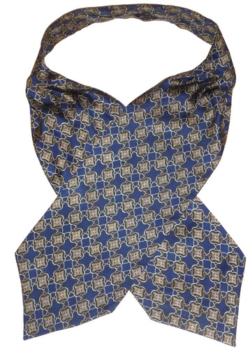 Vintage tie rack silk cravat - silk,