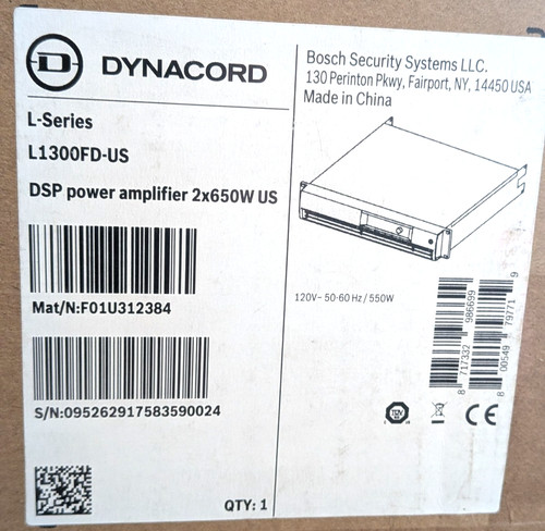 New dynacord l1300fd dsp - dsp, x