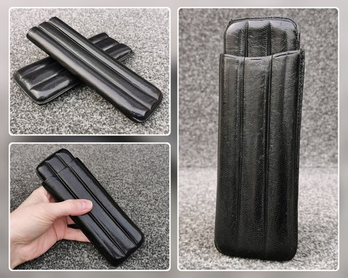 Vintage black leather - black,